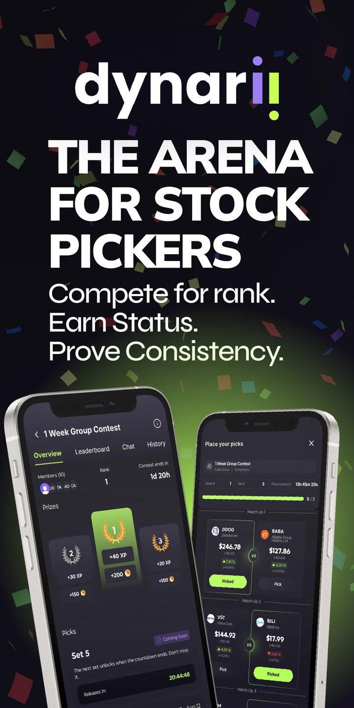 The arena for stock pickers. Compete for rank, earn status, prove consistency.